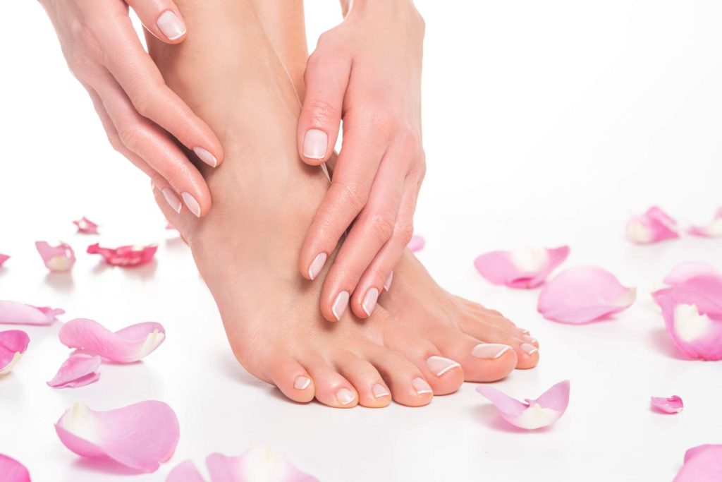 Clean feet after footbath